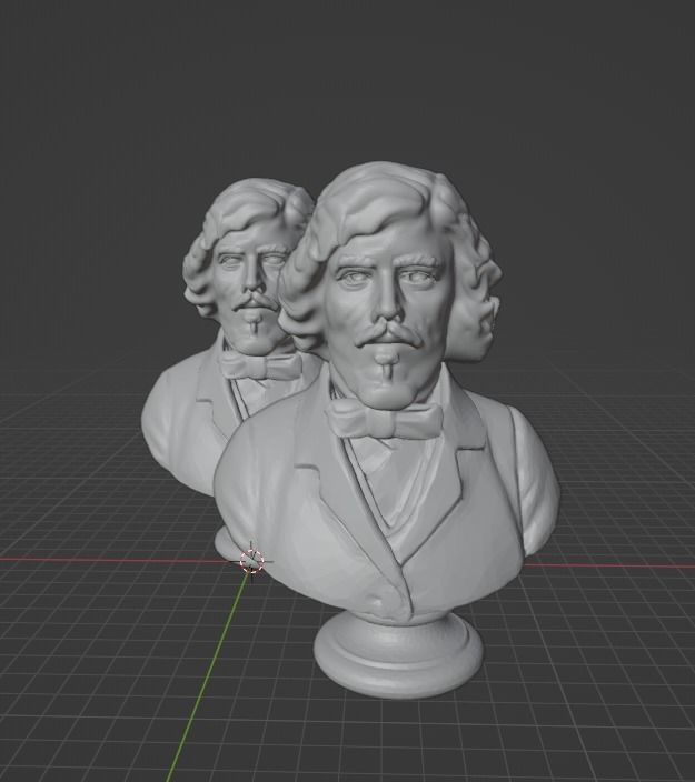 Eugene Delacroix 3D print model_1
