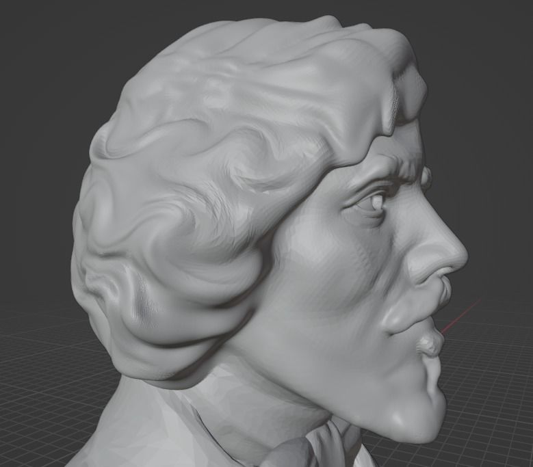 Eugene Delacroix 3D print model_17