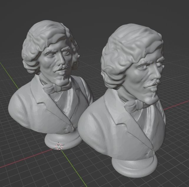 Eugene Delacroix 3D print model_4
