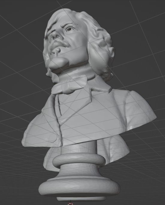 Eugene Delacroix 3D print model_10
