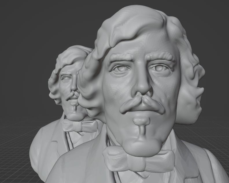 Eugene Delacroix 3D print model_21