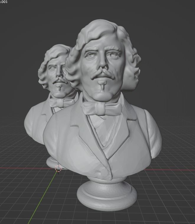 Eugene Delacroix 3D print model_2
