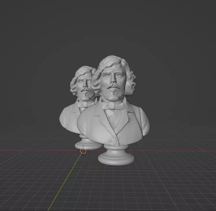 Eugene Delacroix 3D print model_0