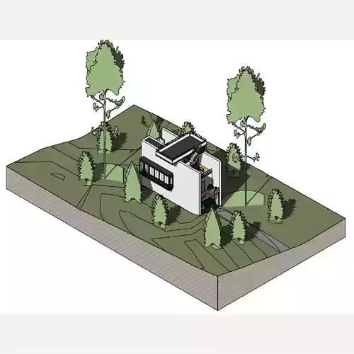 3 St House - Revit 3D model 3 St House - Revit 3D model
