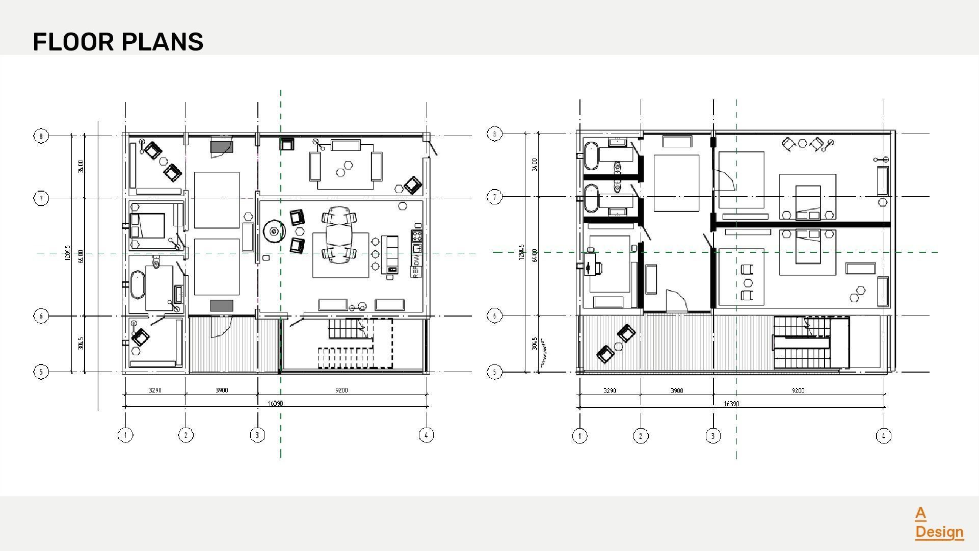 3 Stories square- Revit 3D model_4