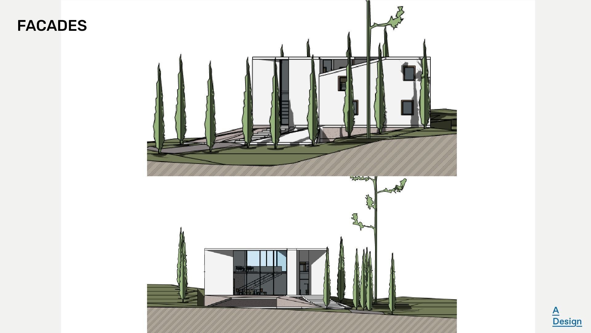 Assymetrical House- Revit 3D model_5