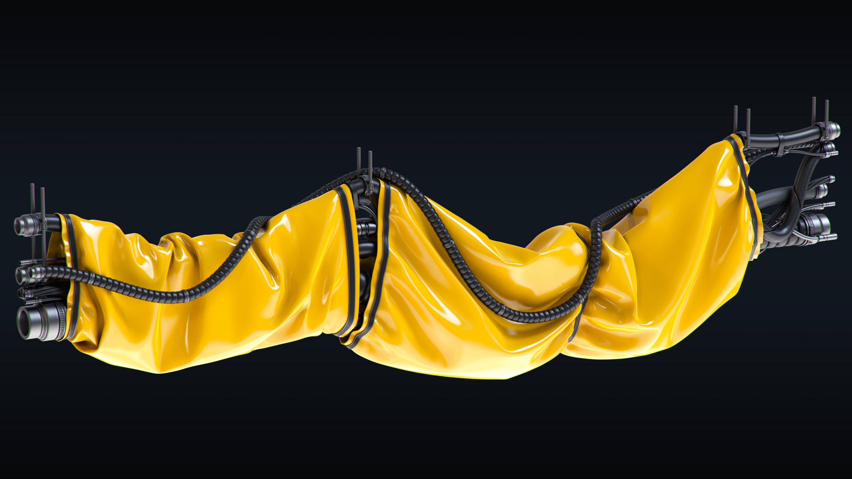 Cables and Wires set  3D model_2