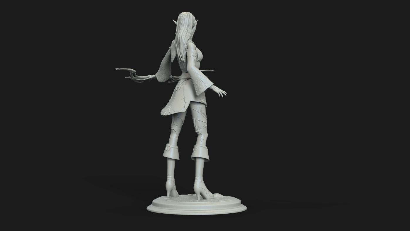 elf archer 3D print model_1