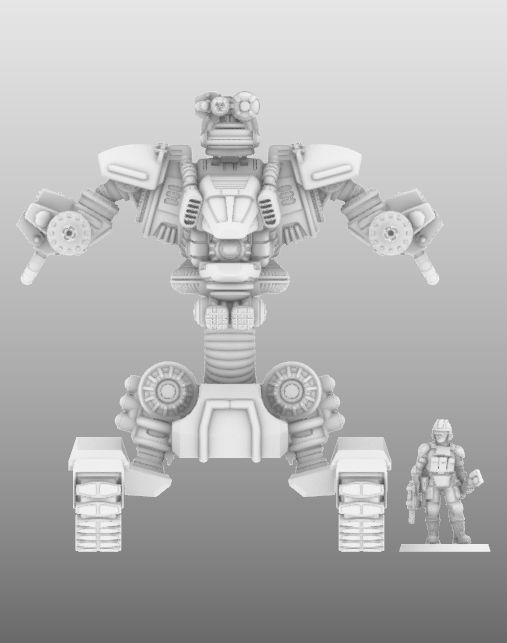 Raptor T- 28mm Combat Assault Fire Support Unit 3D print model_10