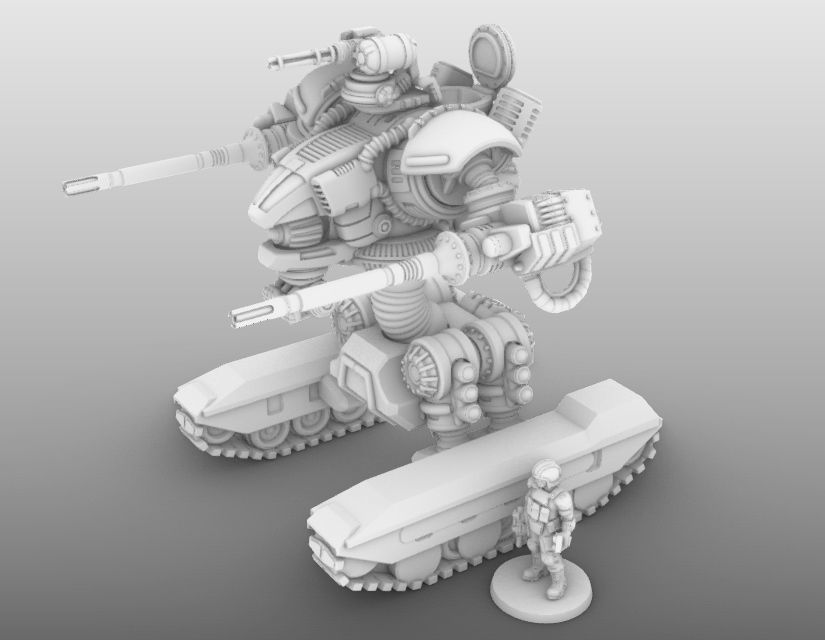 Raptor T- 28mm Combat Assault Fire Support Unit 3D print model_7
