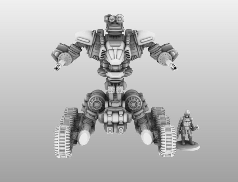 Raptor T- 28mm Combat Assault Fire Support Unit 3D print model_19