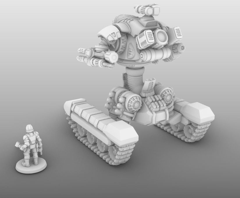 Raptor T- 28mm Combat Assault Fire Support Unit 3D print model_24