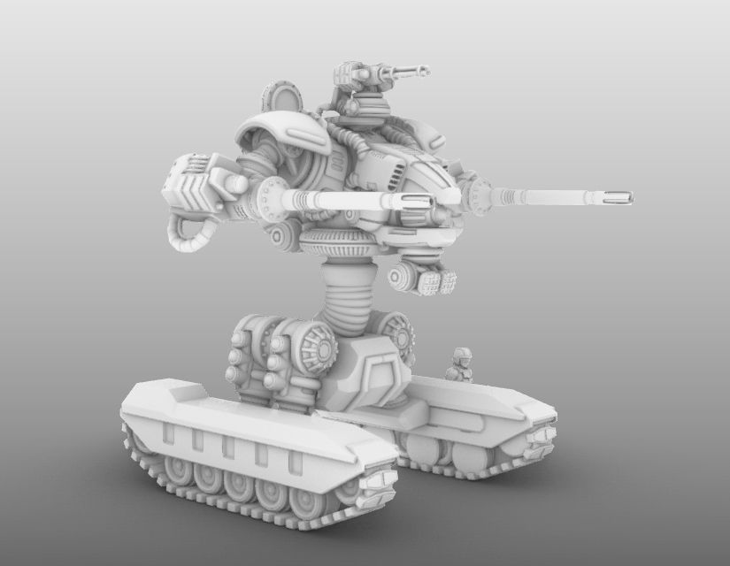 Raptor T- 28mm Combat Assault Fire Support Unit 3D print model_11