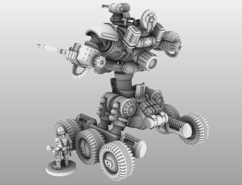 Raptor T- 28mm Combat Assault Fire Support Unit 3D print model_26