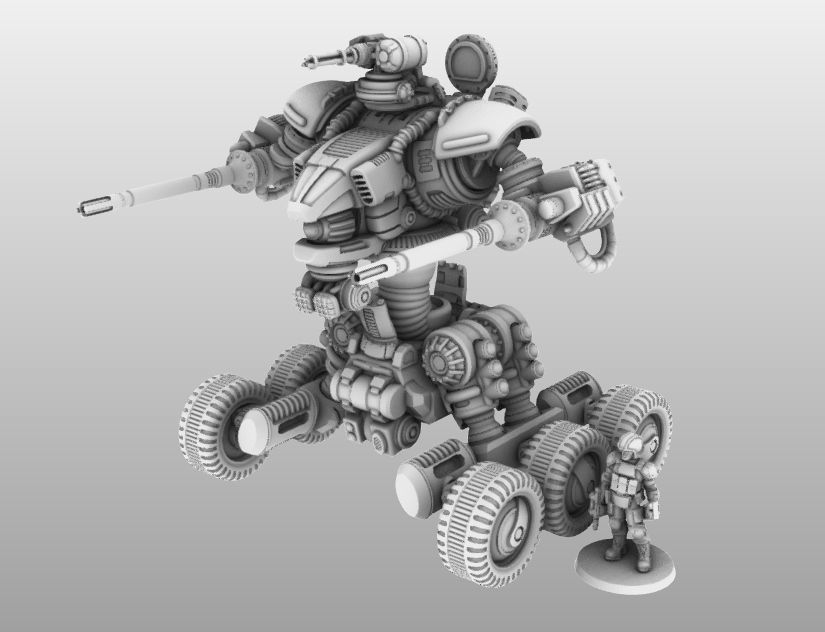 Raptor T- 28mm Combat Assault Fire Support Unit 3D print model_15