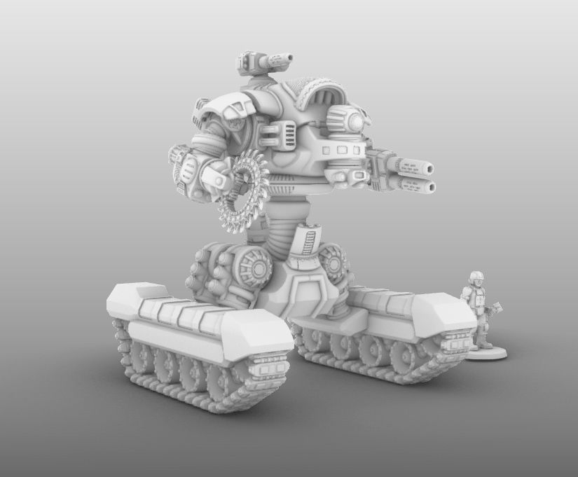 Raptor T- 28mm Combat Assault Fire Support Unit 3D print model_28