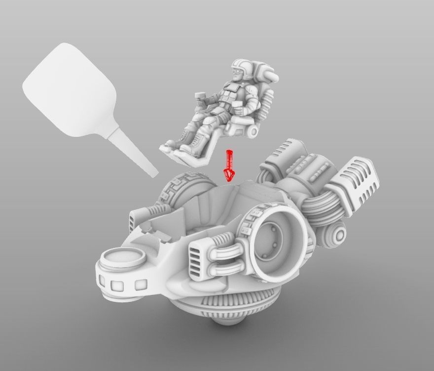 Raptor T- 28mm Combat Assault Fire Support Unit 3D print model_59