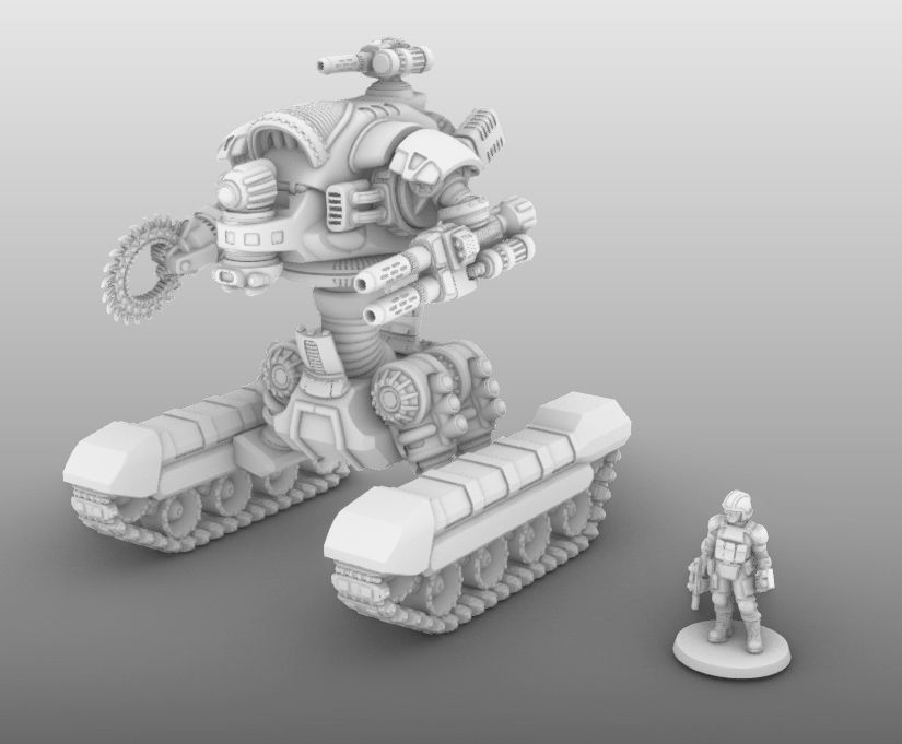 Raptor T- 28mm Combat Assault Fire Support Unit 3D print model_25