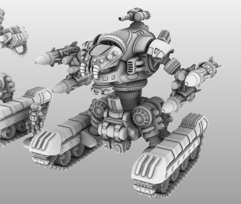 Raptor T- 28mm Combat Assault Fire Support Unit 3D print model_20