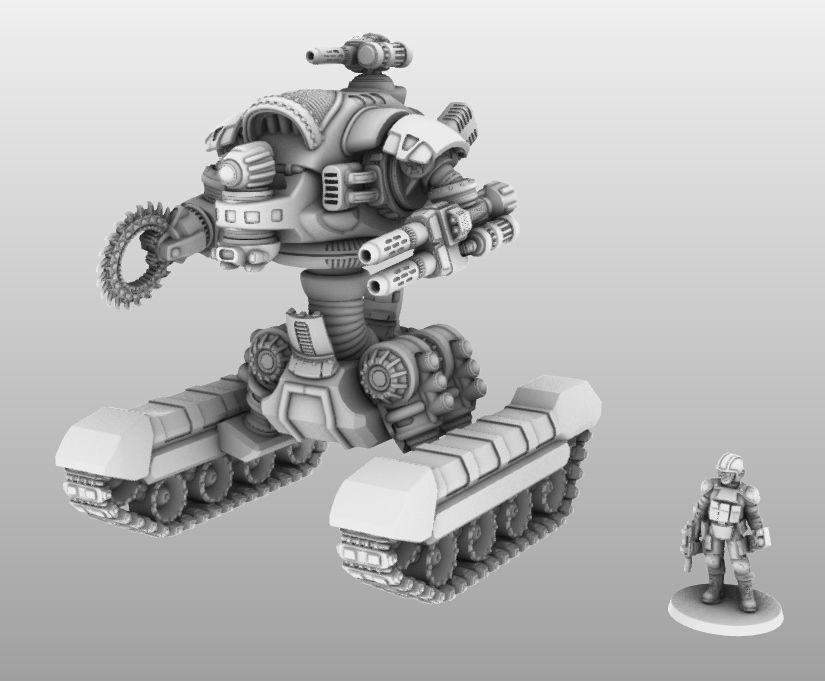 Raptor T- 28mm Combat Assault Fire Support Unit 3D print model_30