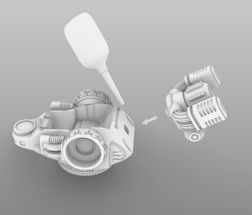 Raptor T- 28mm Combat Assault Fire Support Unit 3D print model_58