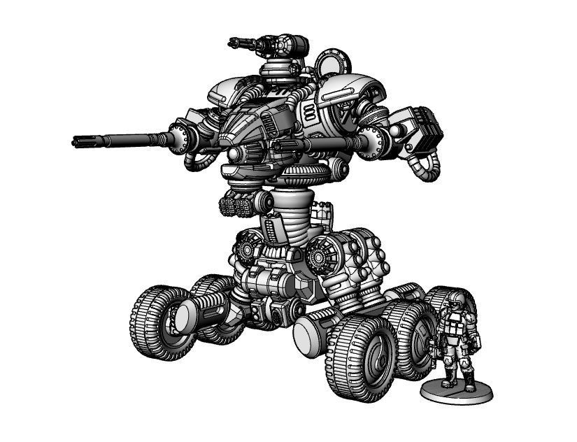 Raptor T- 28mm Combat Assault Fire Support Unit 3D print model_22