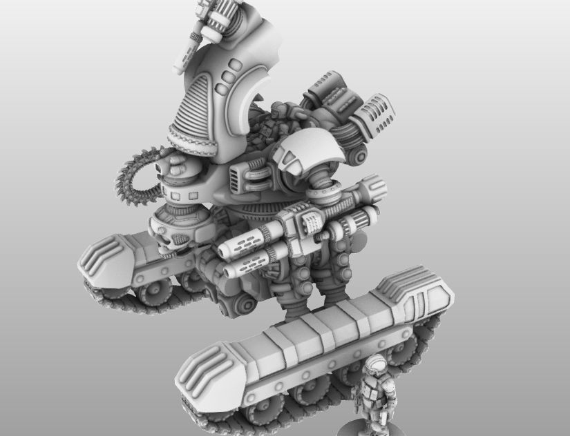 Raptor T- 28mm Combat Assault Fire Support Unit 3D print model_16
