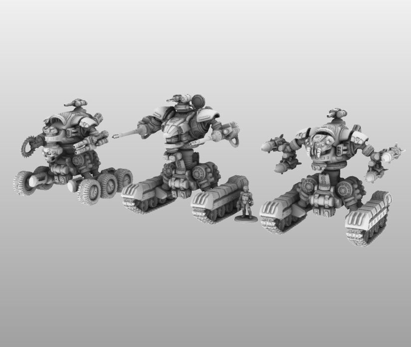 Raptor T- 28mm Combat Assault Fire Support Unit 3D print model_6