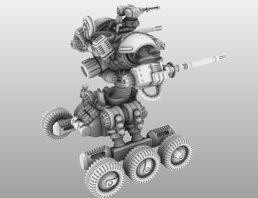 Raptor T- 28mm Combat Assault Fire Support Unit 3D print model_13