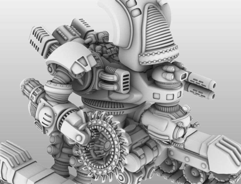 Raptor T- 28mm Combat Assault Fire Support Unit 3D print model_14
