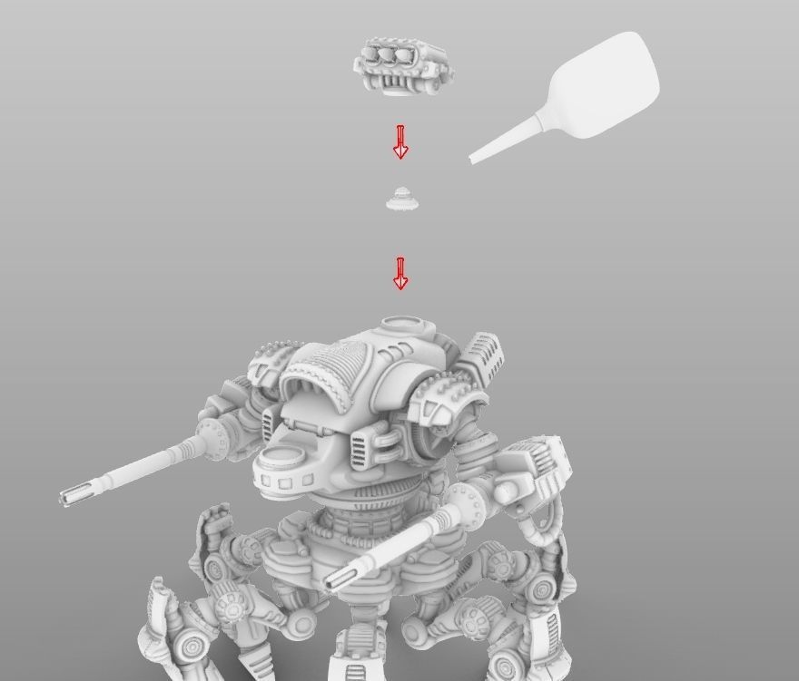 Raptor T- 28mm Combat Assault Fire Support Unit 3D print model_57