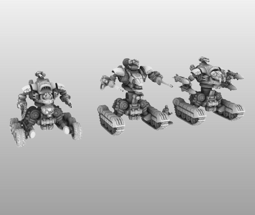 Raptor T- 28mm Combat Assault Fire Support Unit 3D print model_1