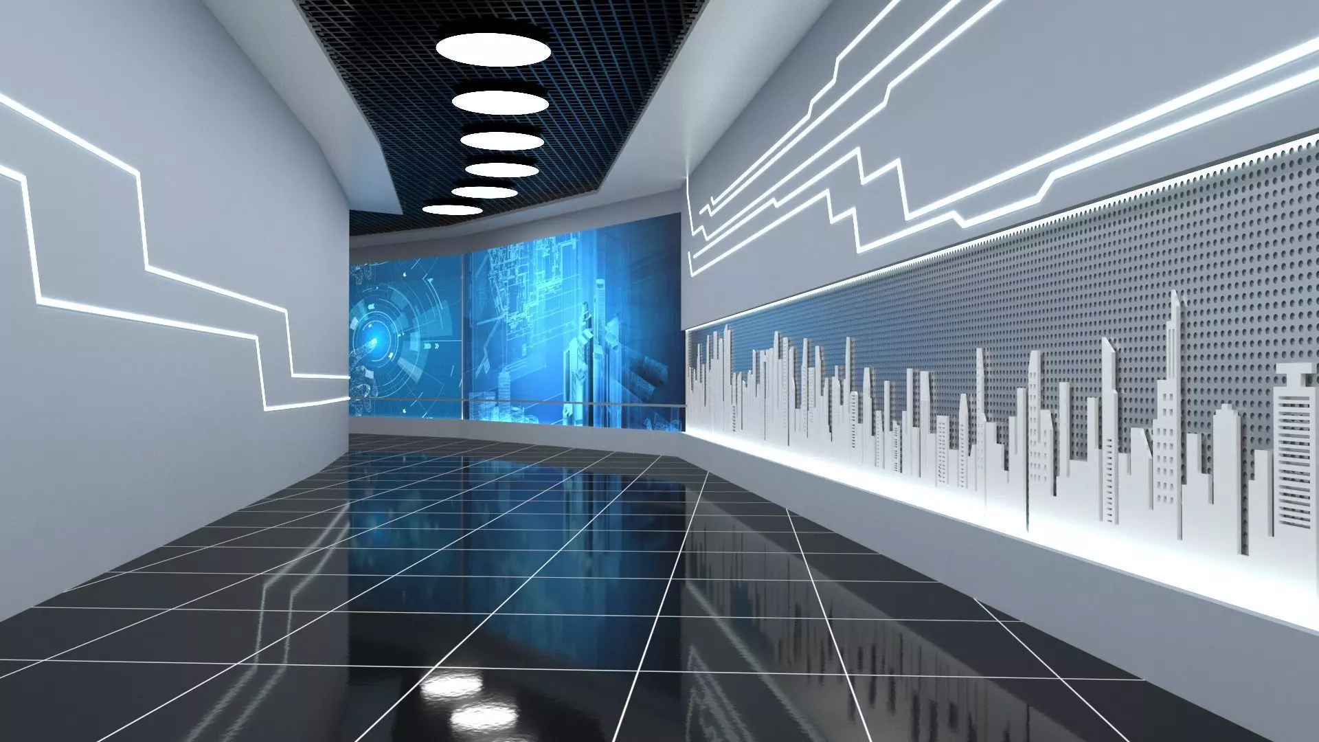 Enterprise Showroom A high quality Enterprise Showroom  3D model_0