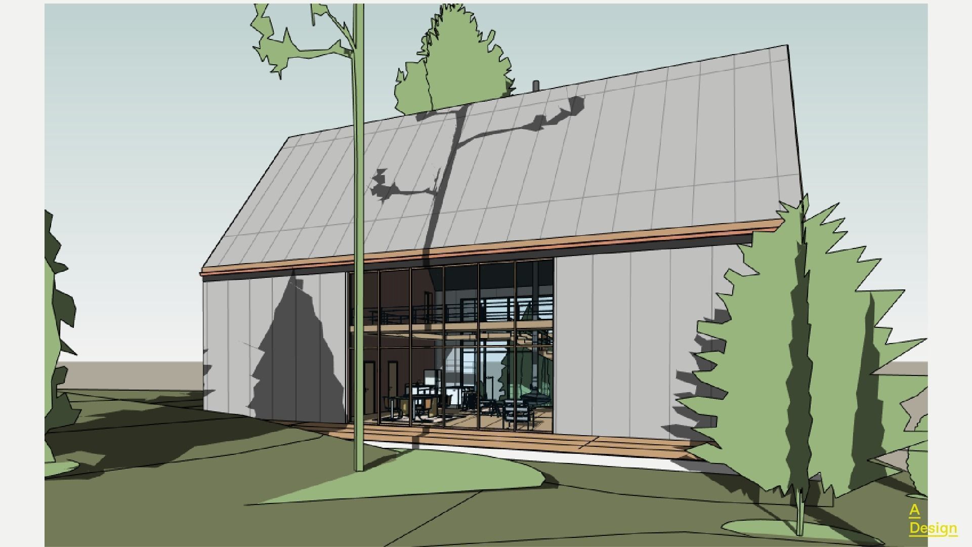 Forest house - Revit 3D model_7