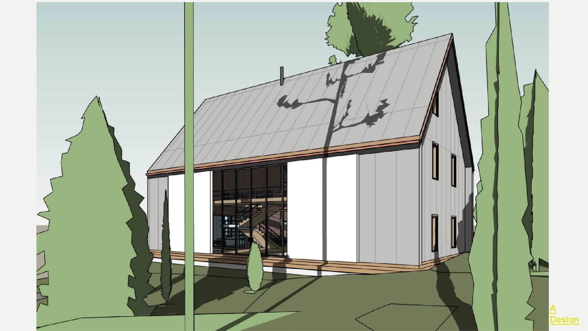 Forest house - Revit 3D model_6