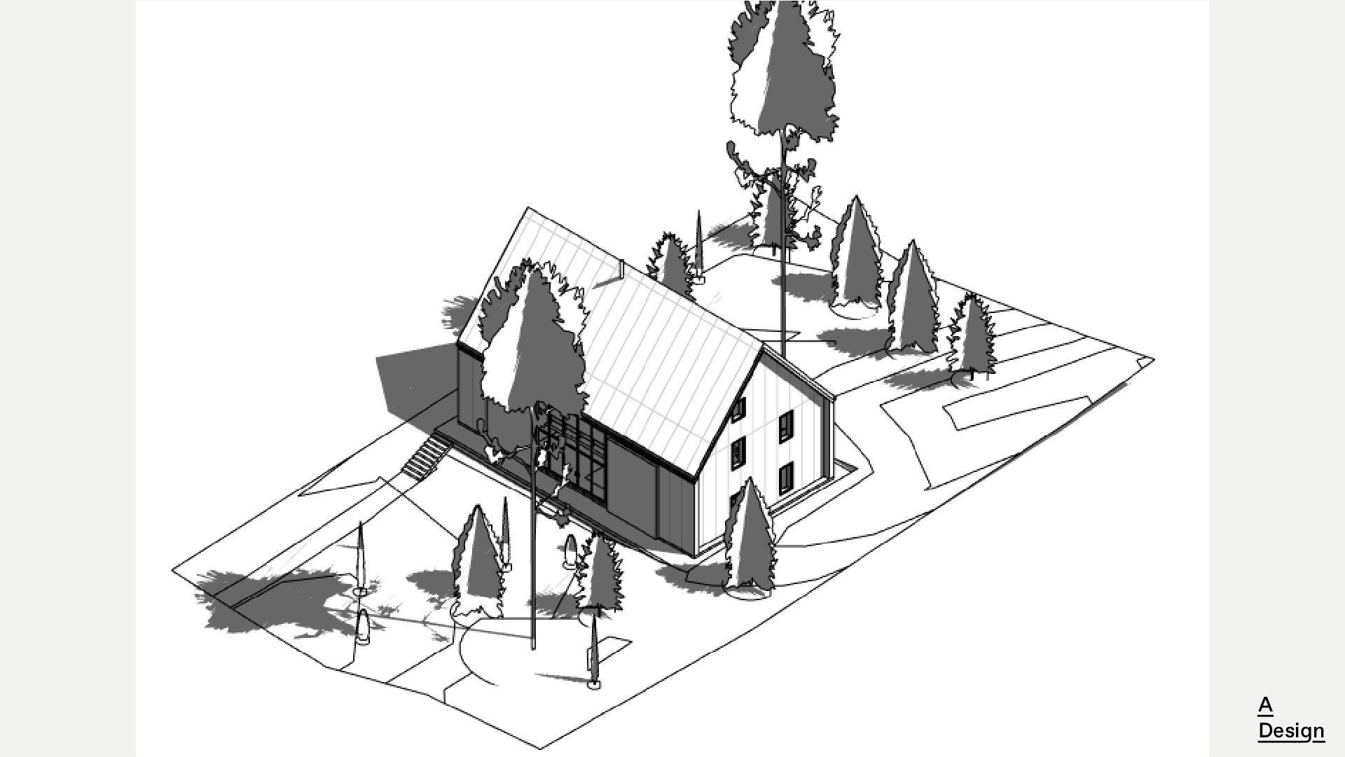 Forest house - Revit 3D model_8