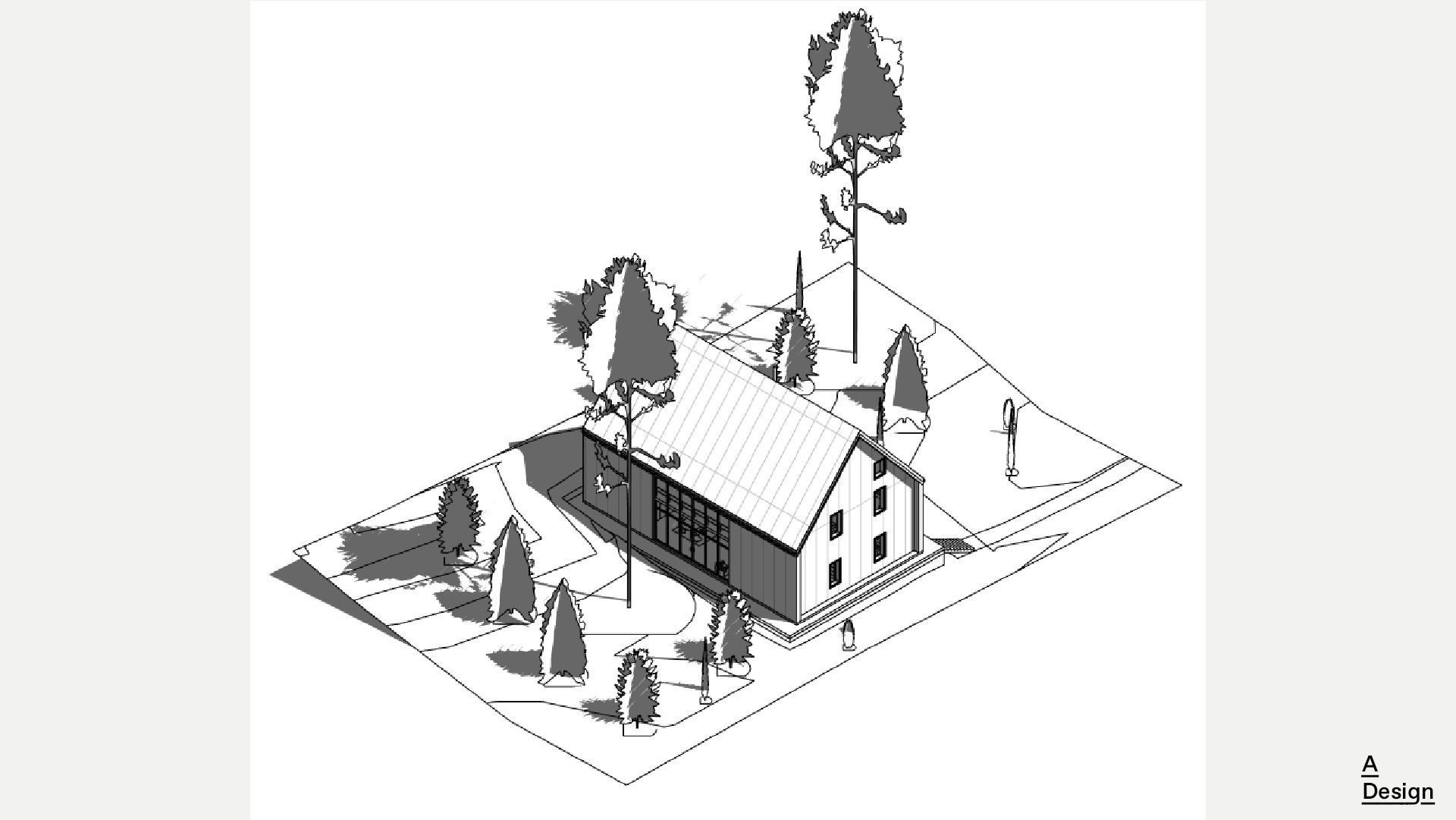 Forest house - Revit 3D model_9