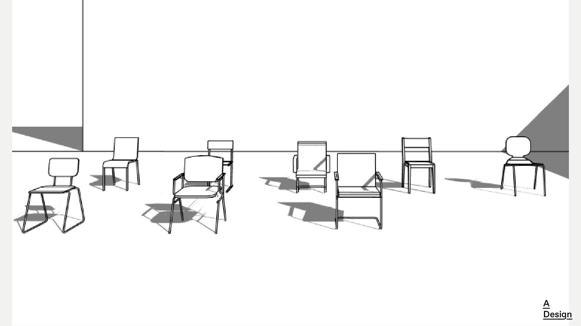 Chairs - Revit 3D model_8