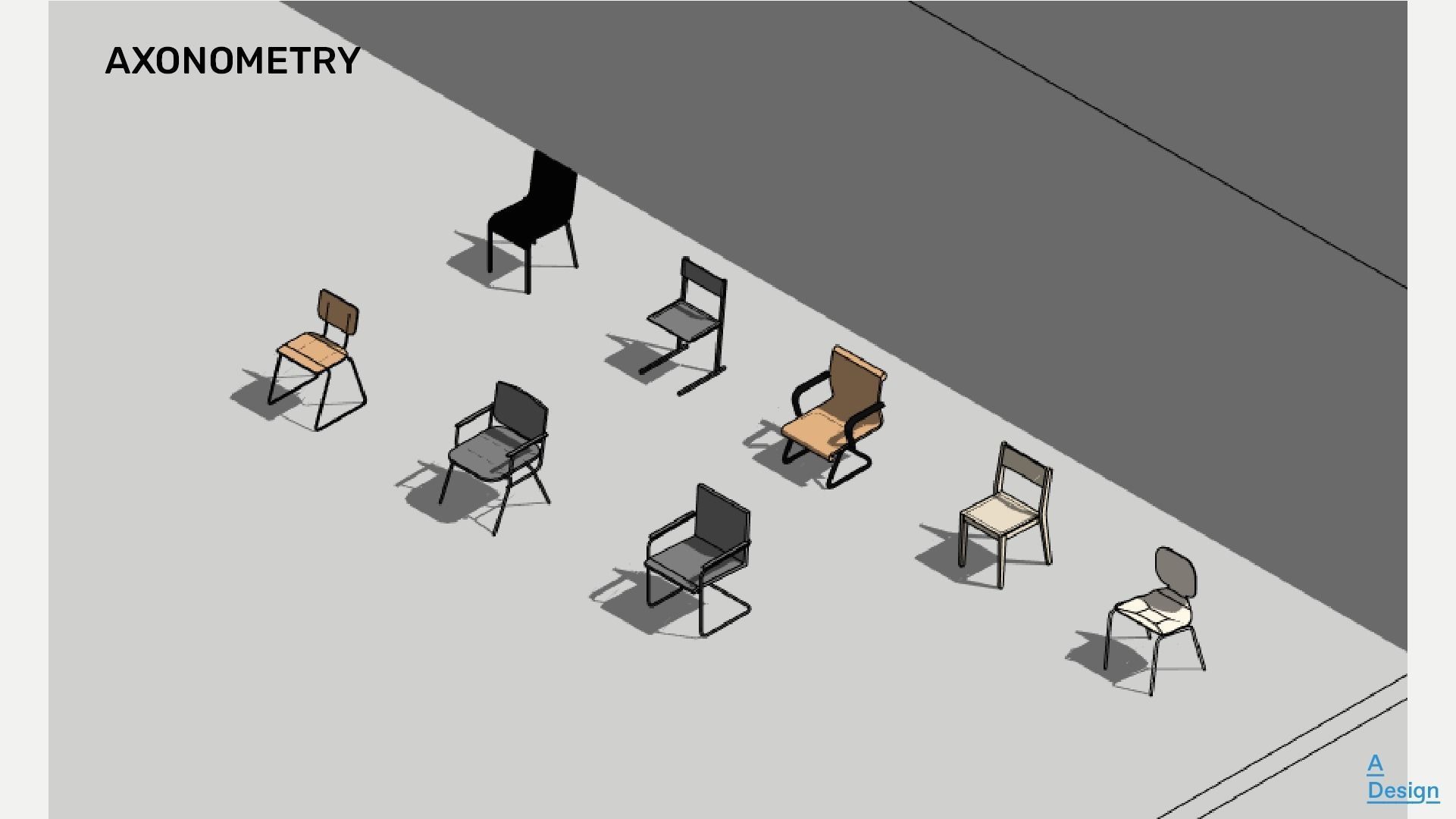 Chairs - Revit 3D model_5
