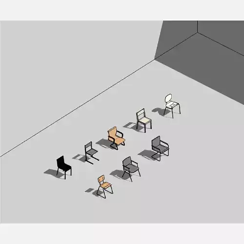 Chairs - Revit 3D model