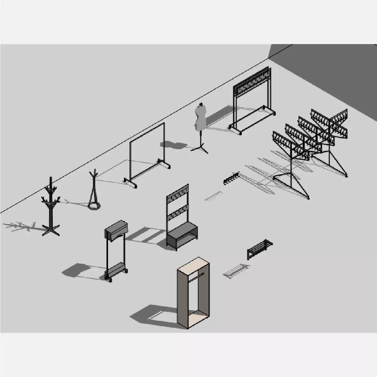 Hangers - Revit 3D model_0