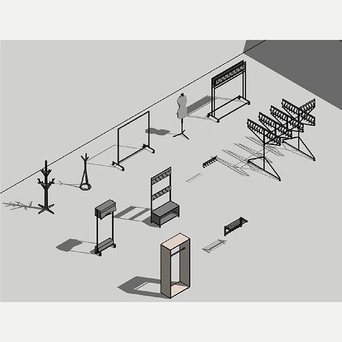Hangers - Revit 3D model