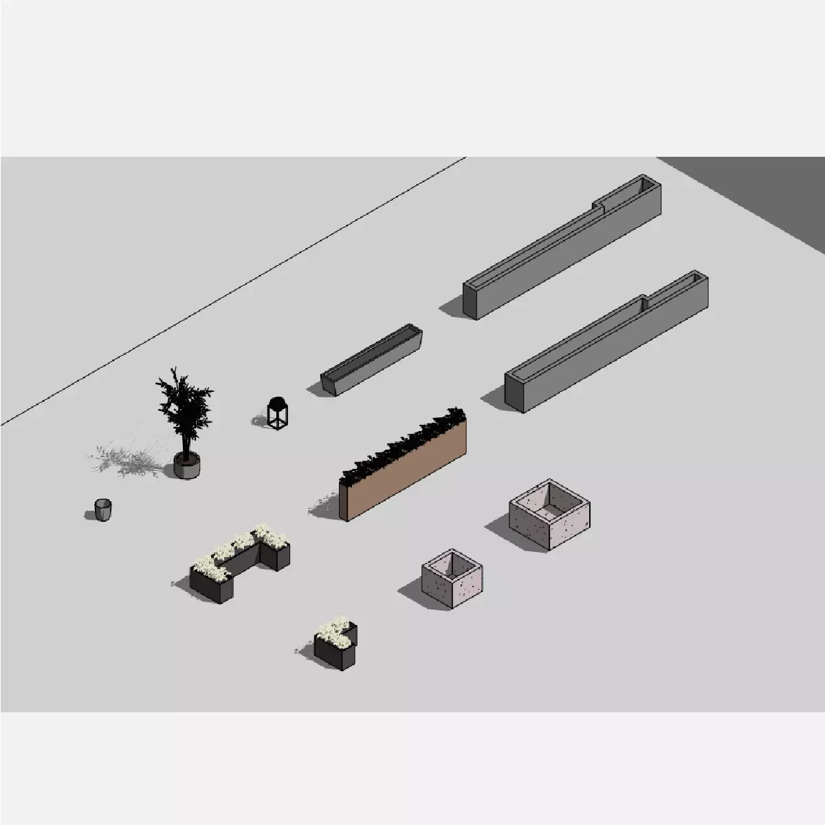 Houseplants - Revit 3D model_0