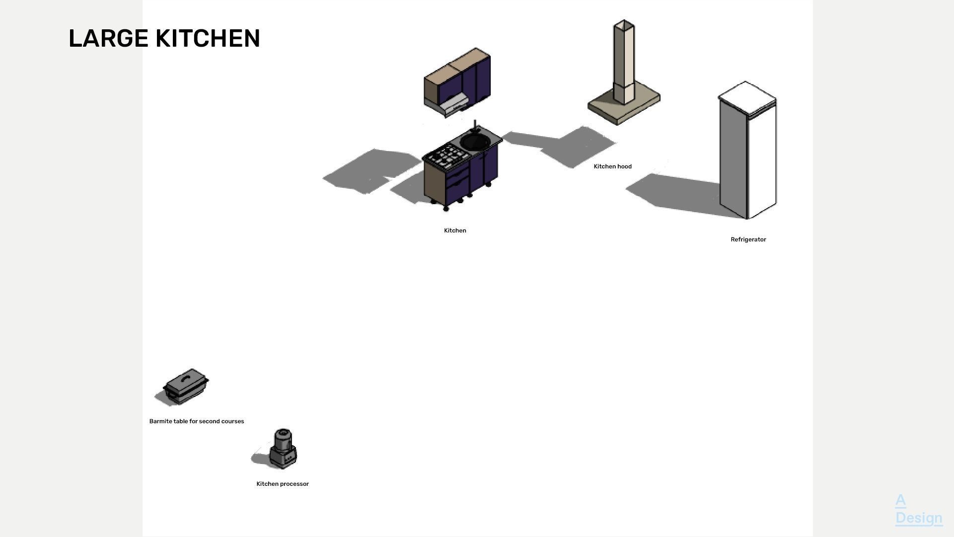 Kitchen Revit 3D model CGTrader