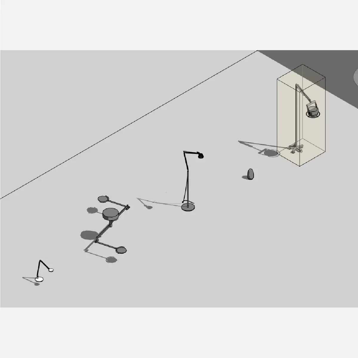 Lamps - Revit 3D model