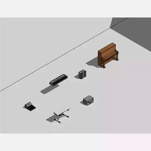 Music Equipment - Revit 3D model