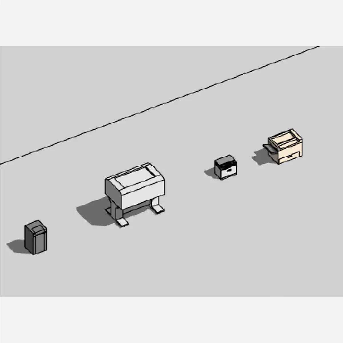 Printers -  Revit 3D model_0