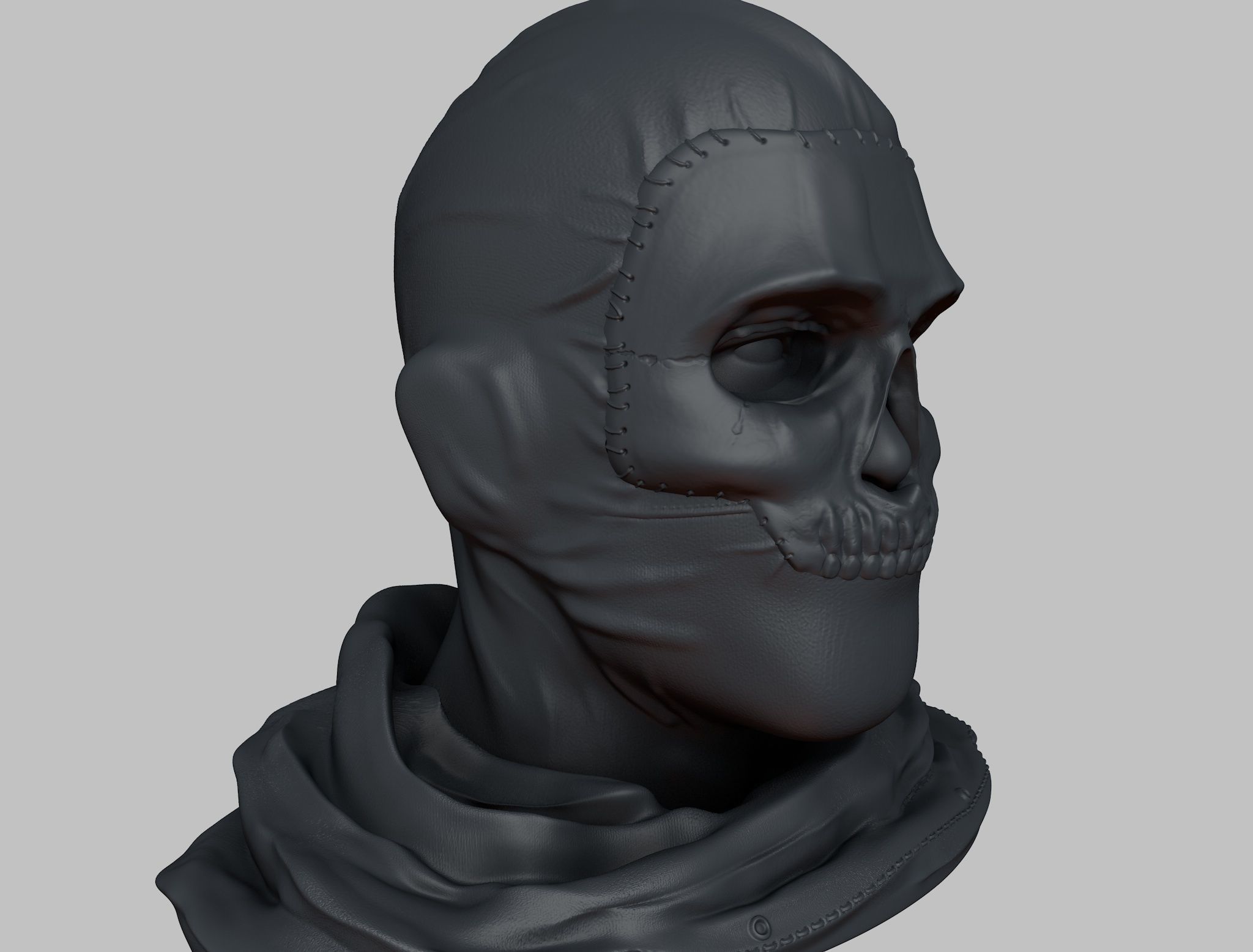 GHOST headphone stand 3D print model_2