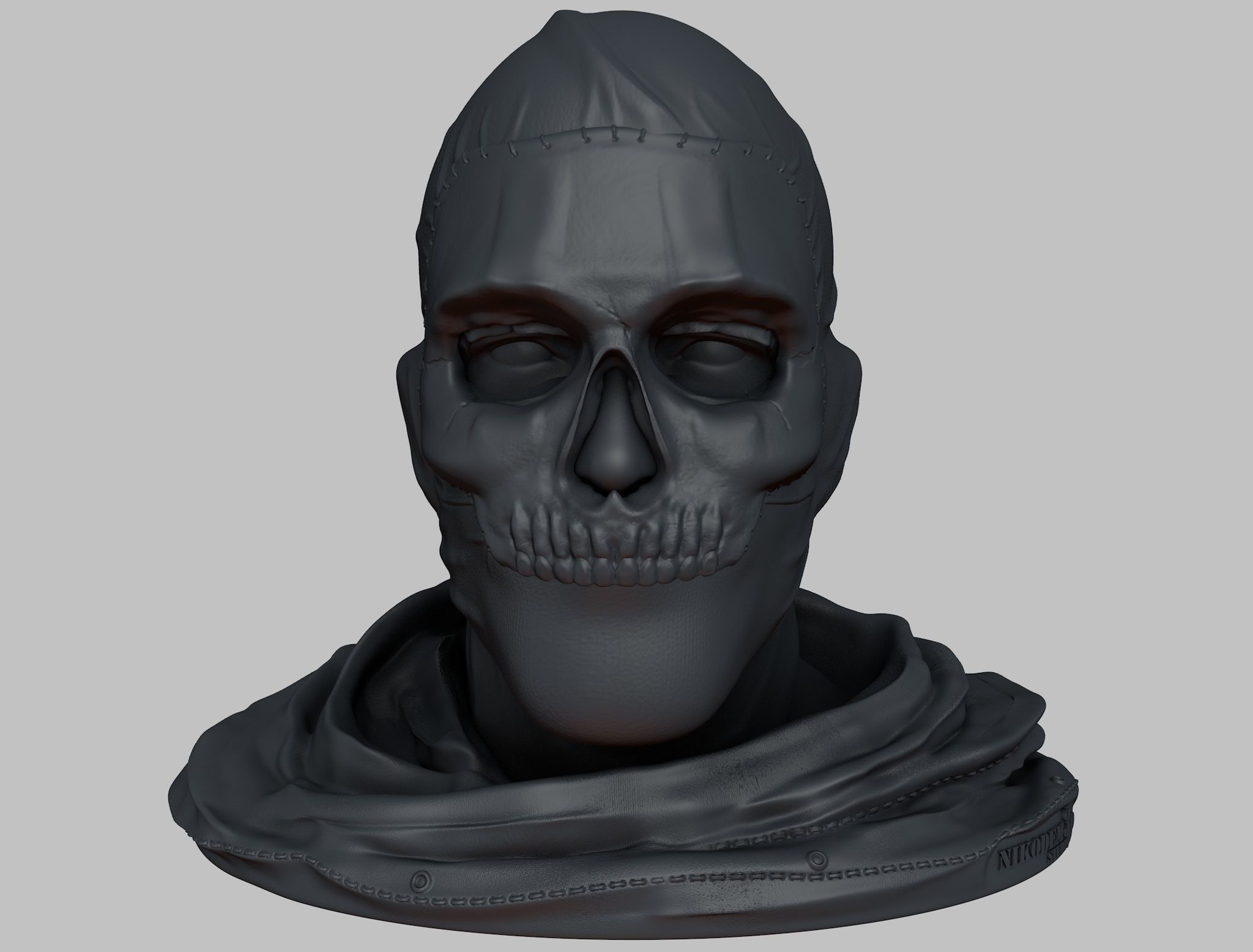 GHOST headphone stand 3D print model_1