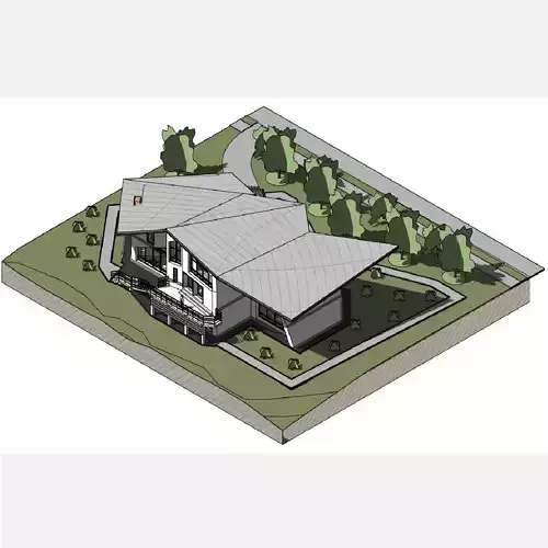 Boring House -  Revit 3D model